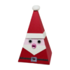 Boite père Noël pyramide en papier faite main