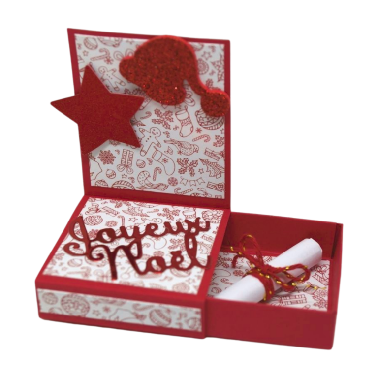 Boite marque-place avec message