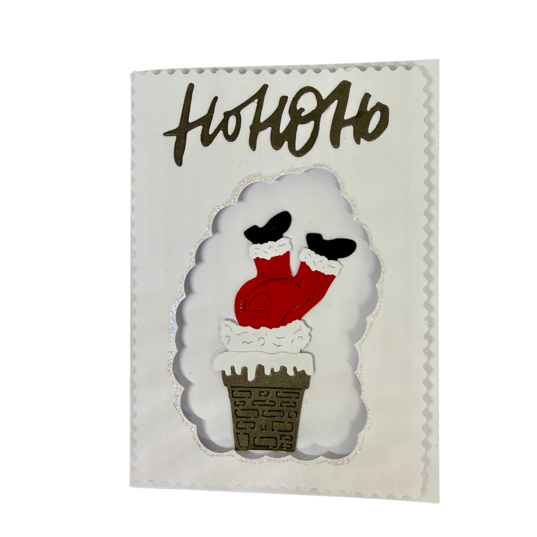 Carte de voeux : Père Noël maladroit