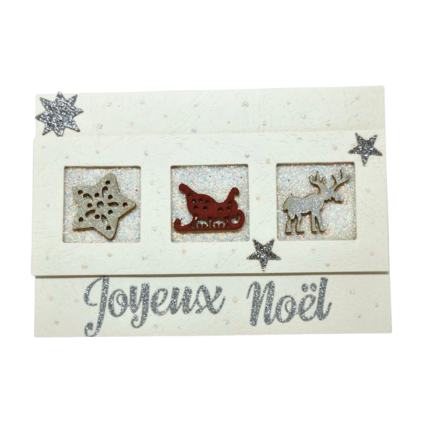 Carte de Noël faite main -Eclats de Noël