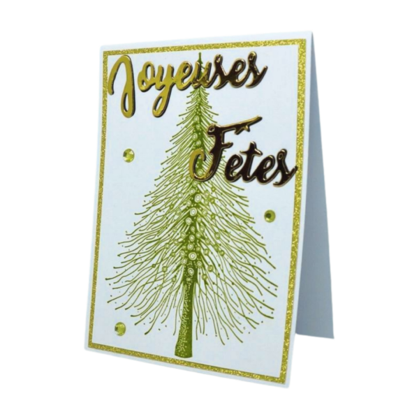 Carte de Noël - Un sapin féérique