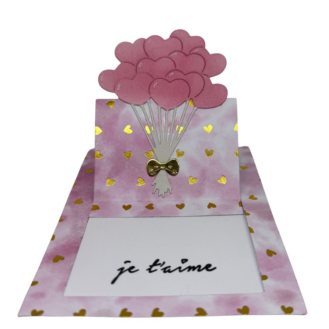 Déclaration d&rsquo;Amour Romantique – Carte Pop-Up Cœurs 3 D « Je t&rsquo;aime