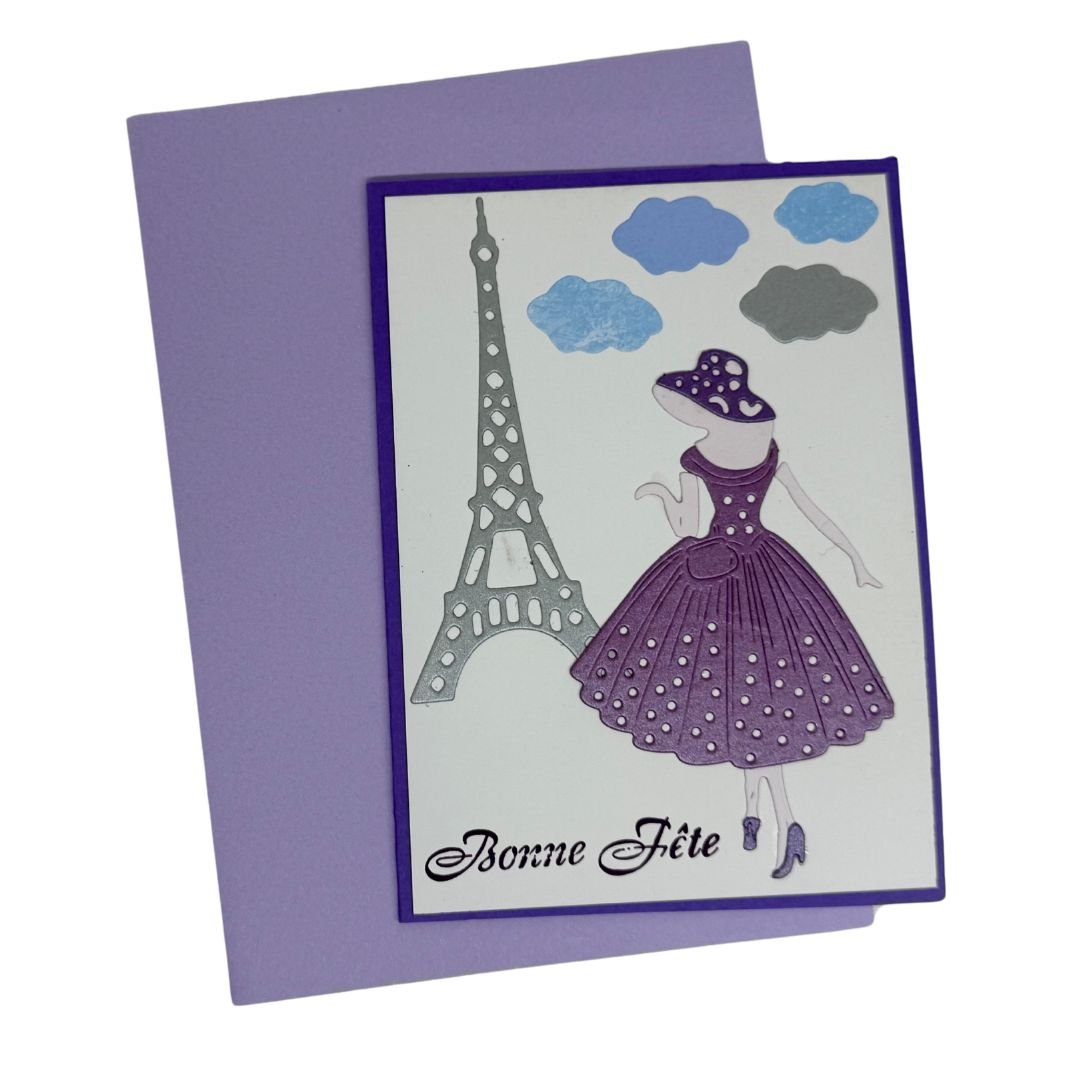 Carte de Fête « Bonne Fête » – Promenade à Paris