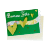 Carte Bonne Fête - Coeurs champêtres faite main