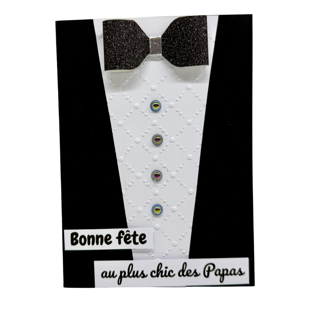 Carte Artisanale Fête des Pères – Le plus chic des Papas