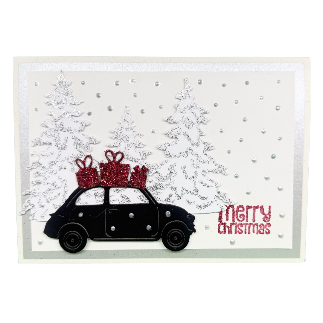 Carte de Noël – Voiture de Noël
