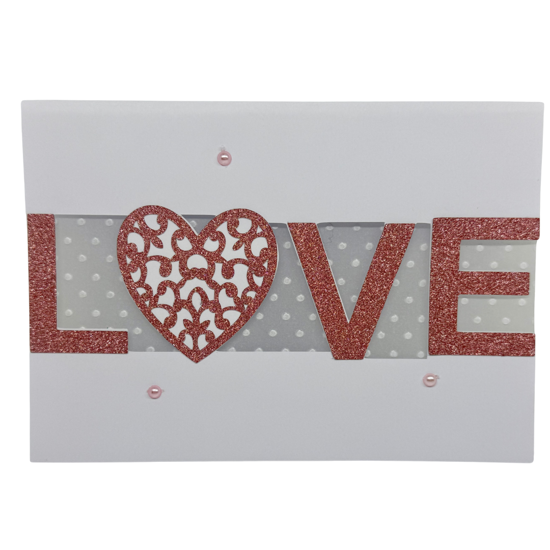 Carte de vœux LOVE – La poésie du fait main par Coq’Ci