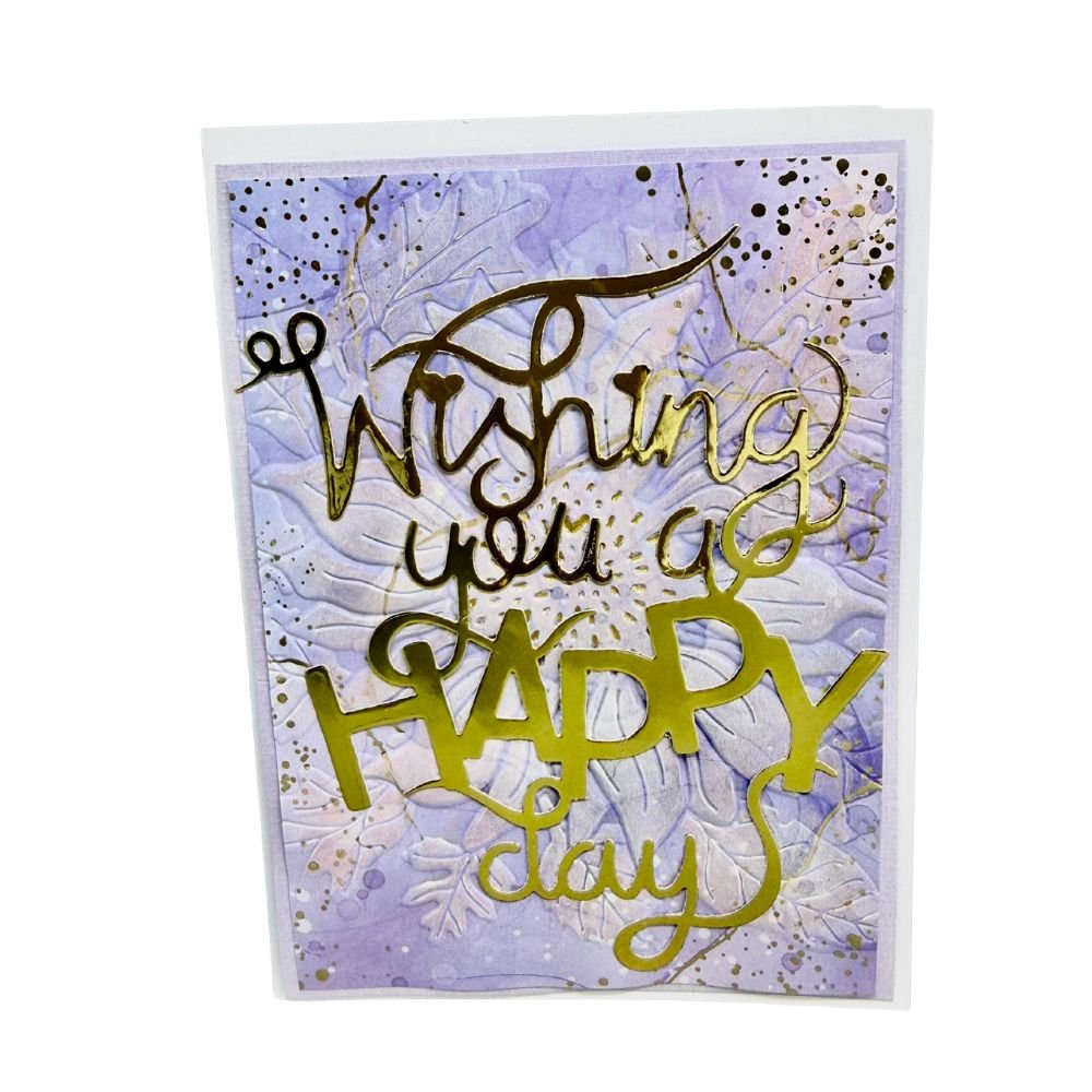 Carte toutes occasions Violet & Or