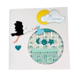 coq-ci-carte-naissance-garcon-cigogne-berceau Carte de naissance garçon avec cigogne survolant un berceau dans une chambre