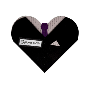 coq-ci-carte-coeur-masculine-costume Carte cœur costume masculine avec cravate violette